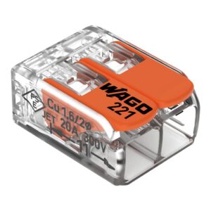 Vadu savienotājs attaisāms 2x0.2-4mm² 32A caurspīdīgs