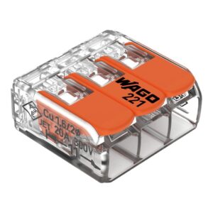 Vadu savienotājs attaisāms 3x0.2-4mm² 32A caurspīdīgs