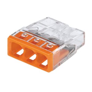Vadu savienotājs 3x0.5-2.5mm² 24A oranžs