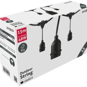 Virtene 15*E27 15m. savienojama AVIDE