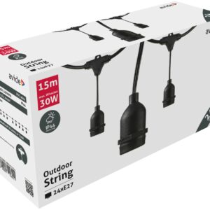 Virtene 24*E27 15m. savienojama AVIDE