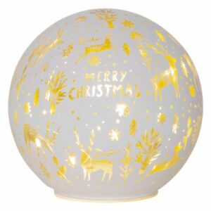 LED dekorācija stikla Star Trading Glass Decoration Merry X-mas 8LED ar taimeri